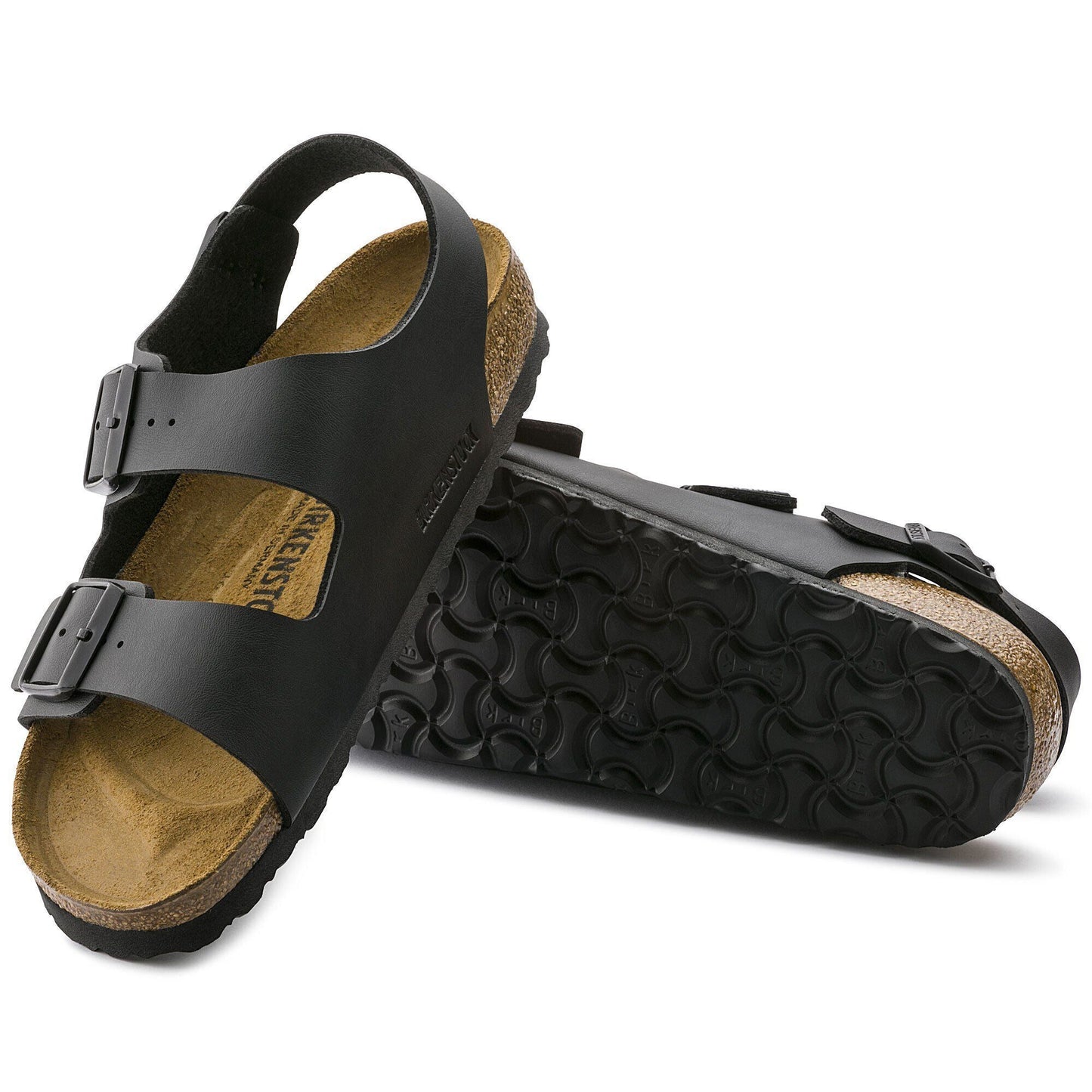 Milano | Birko - Flor | Black - sandals - Birkenstock