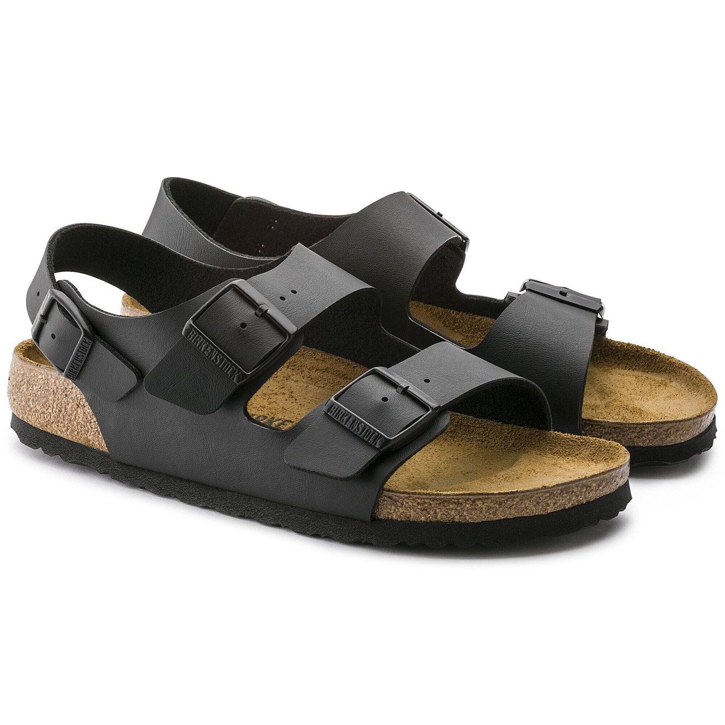 Milano | Birko - Flor | Black - sandals - Birkenstock