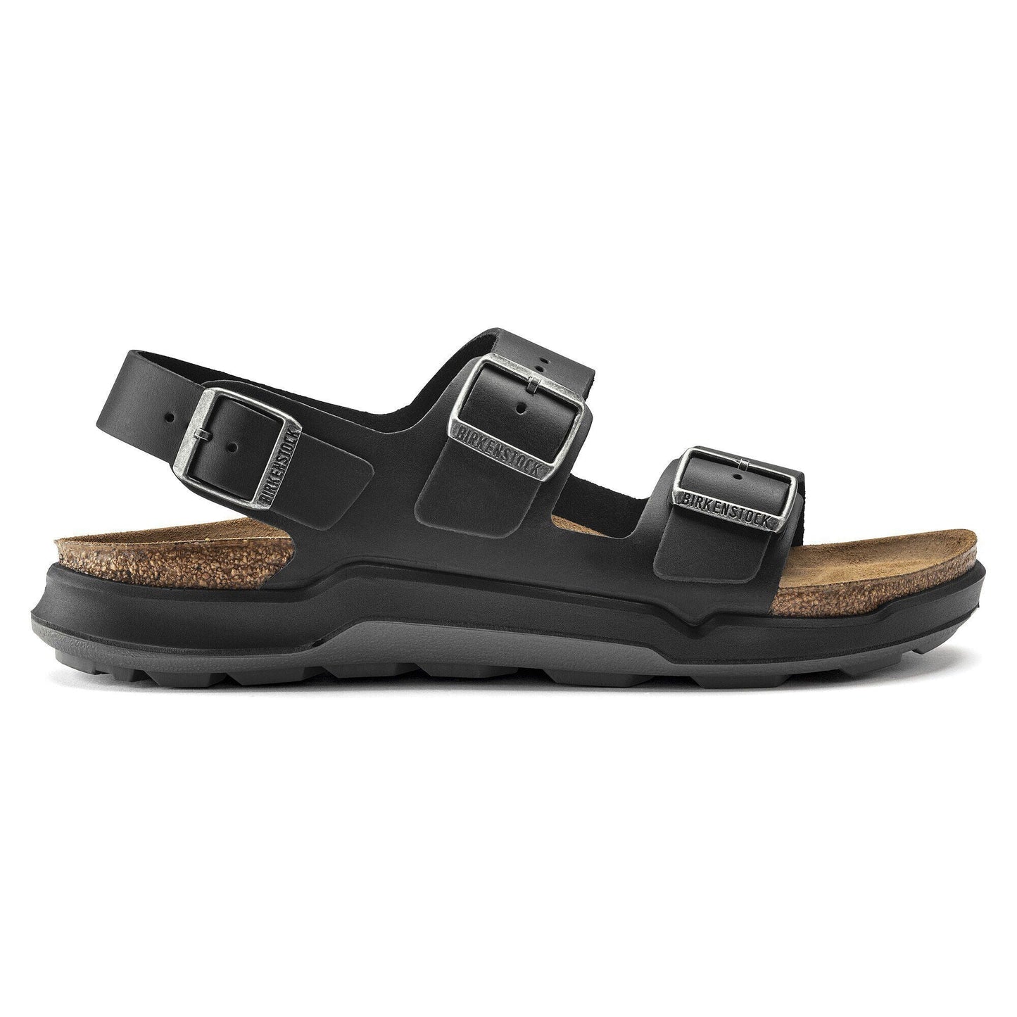Milano Crosstown | Oiled Leather | Black - sandals - Birkenstock