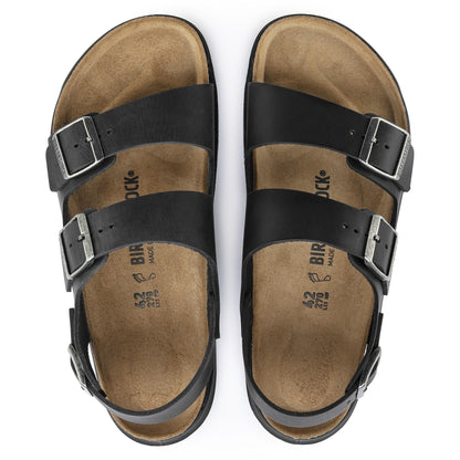 Milano Crosstown | Oiled Leather | Black - sandals - Birkenstock