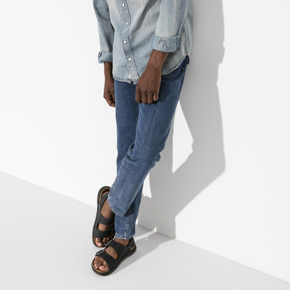 Milano Crosstown | Oiled Leather | Black - sandals - Birkenstock