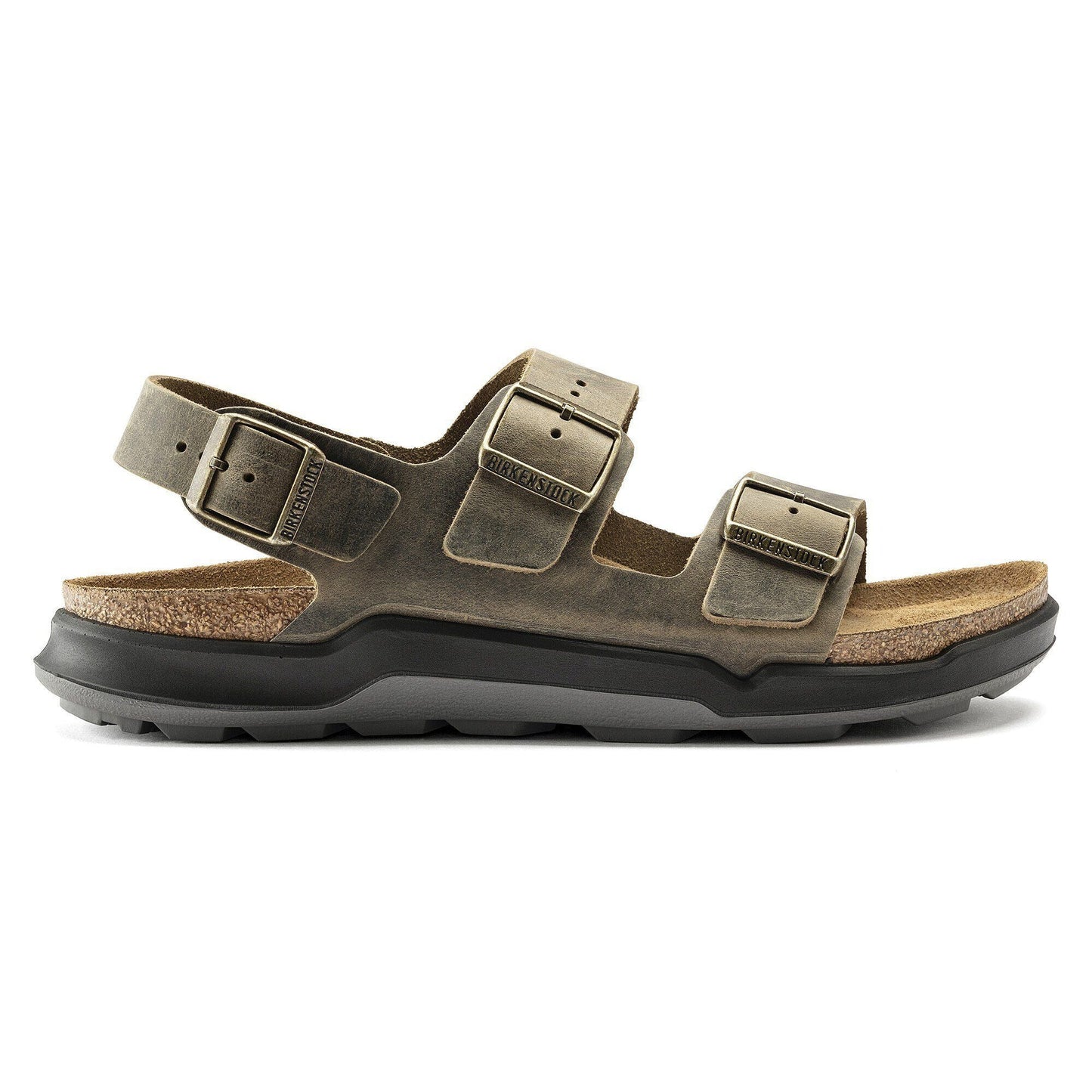 Milano Crosstown | Oiled Leather | Faded Khaki - sandals - Birkenstock