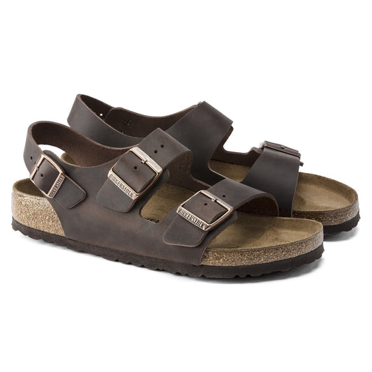 Milano | Oiled Leather | Habana Brown - sandals - Birkenstock