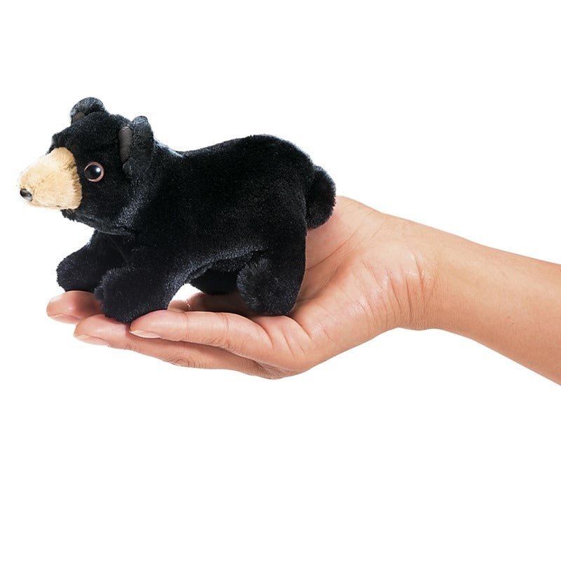 Mini Black Bear Puppet - TOY - FOLKMANIS