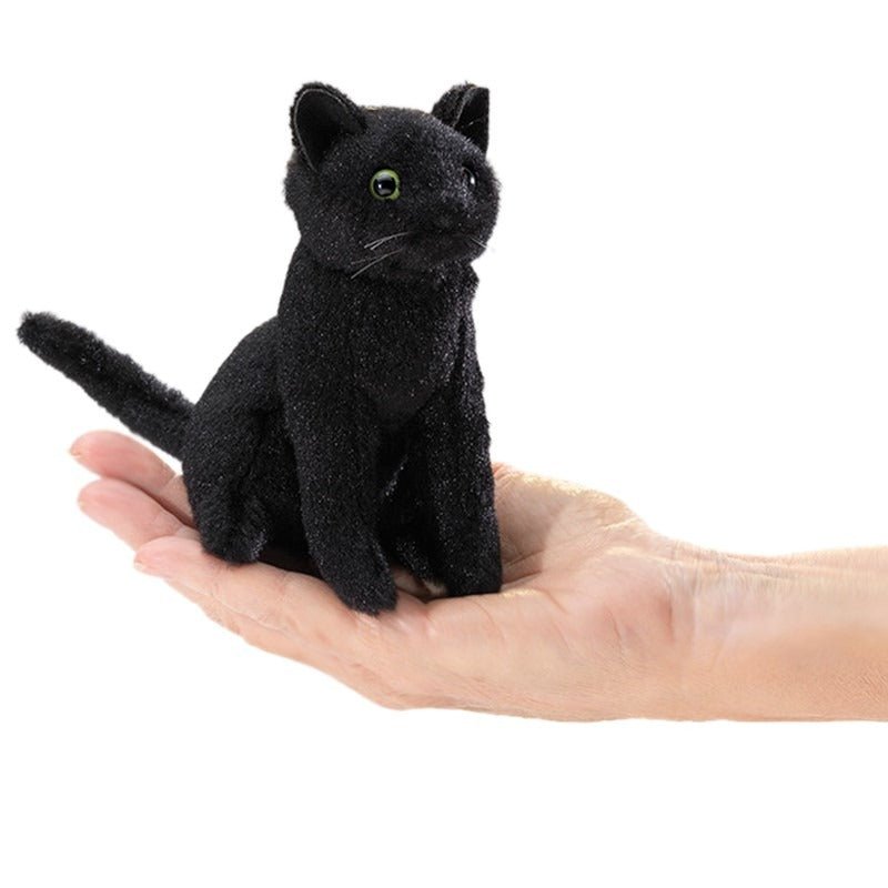 Mini Black Cat Puppet - TOY - FOLKMANIS