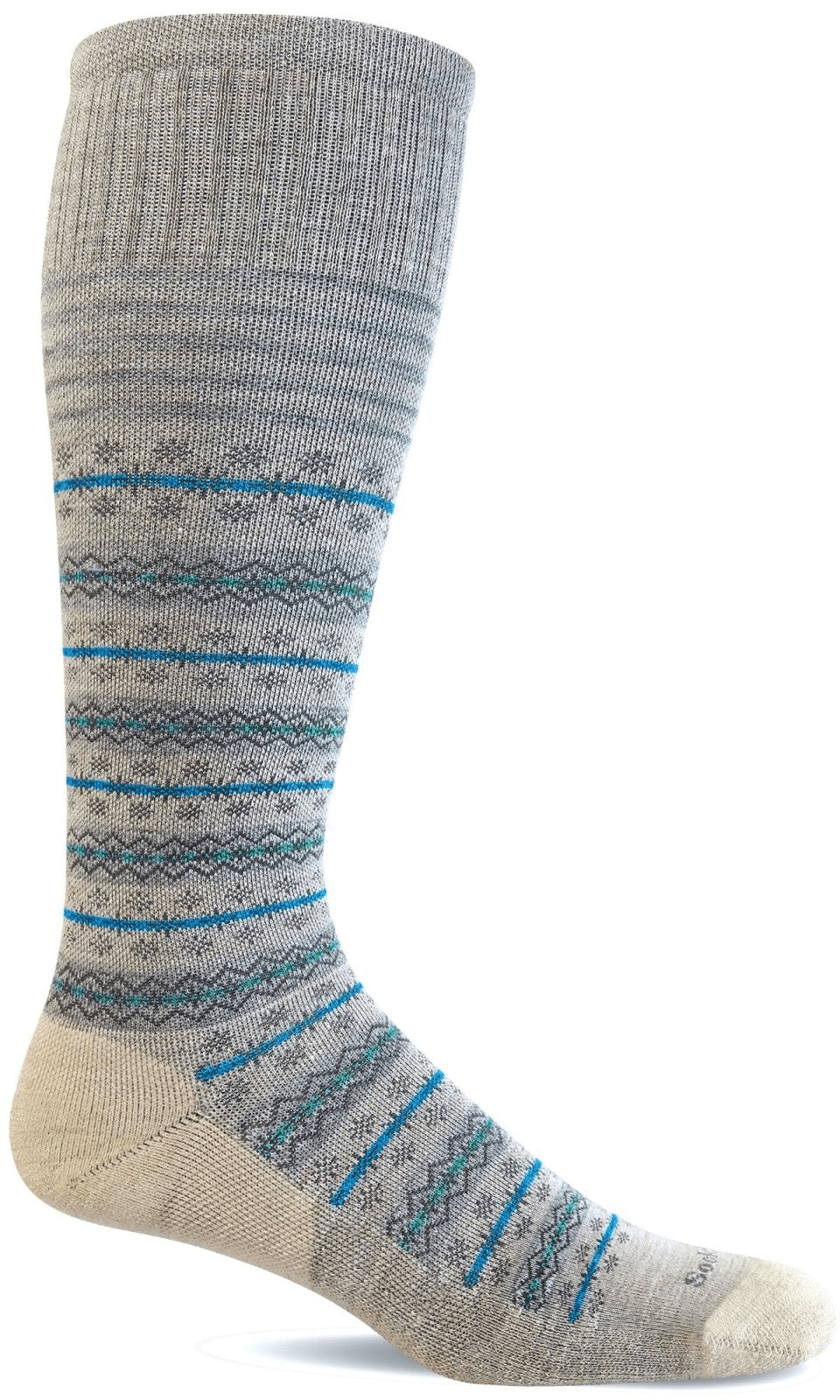 Mini Fairisle | Compression | Women | Barley - socks - Sockwell