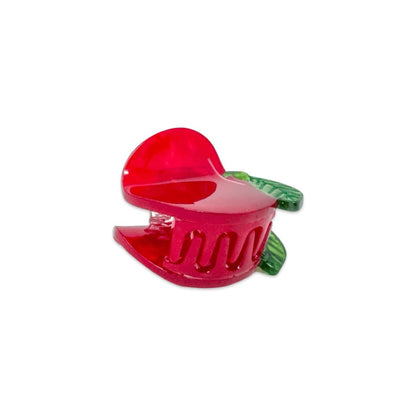 Mini Red Apple Hair Claw Clip - HAIR - JENNY LEMONS