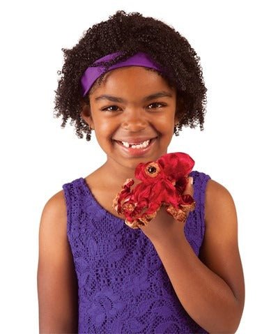 Mini Red Octopus Puppet - TOY - FOLKMANIS