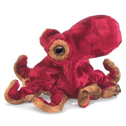 Mini Red Octopus Puppet - TOY - FOLKMANIS