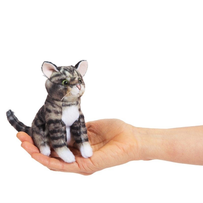 Mini Tabby Cat Gray Puppet - TOY - FOLKMANIS