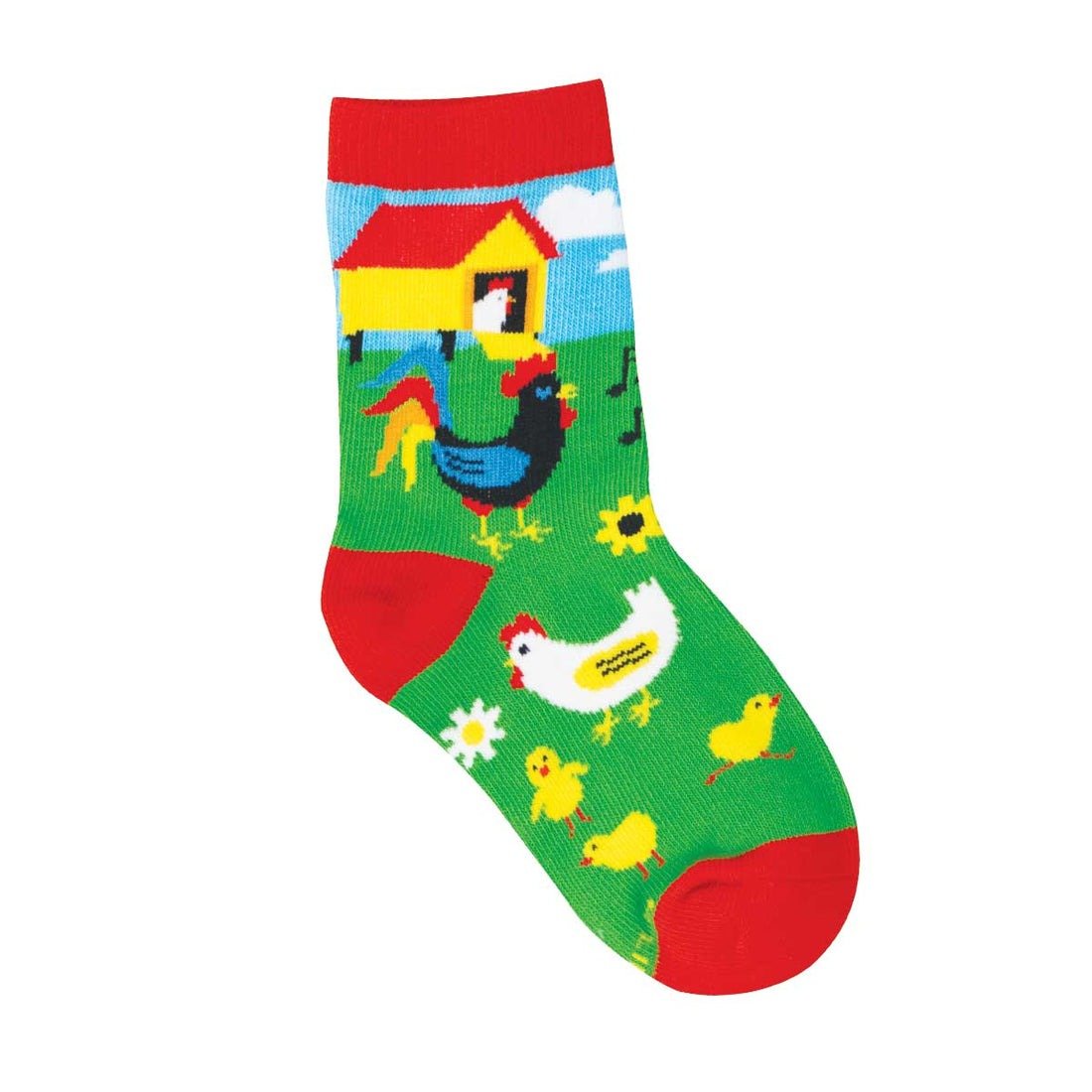 Mo' Chickens | Kids | Green - socks - Socksmith