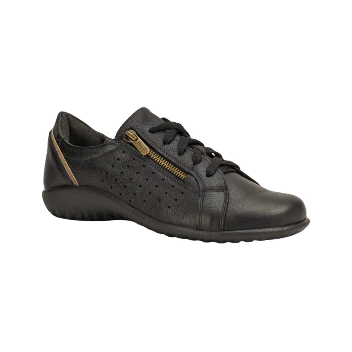 Moko | Leather | Soft Black/Khaki Beige - shoe - Naot
