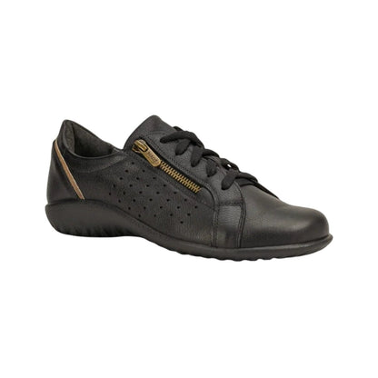 Moko | Leather | Soft Black/Khaki Beige - shoe - Naot