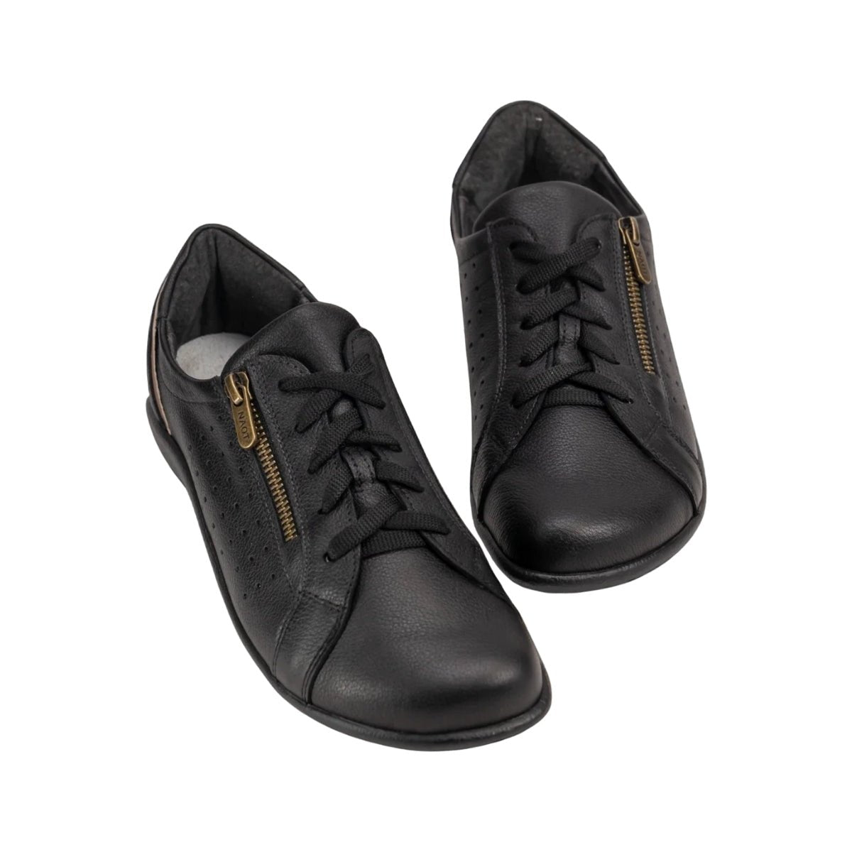 Moko | Leather | Soft Black/Khaki Beige - shoe - Naot