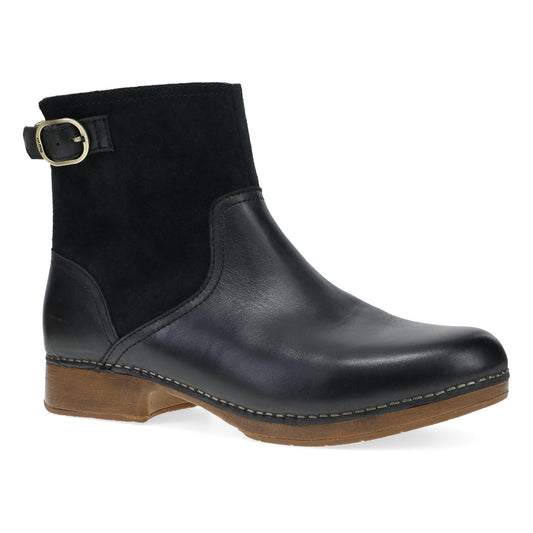 Monique | Burnished Calf | Black - Boot - Dansko