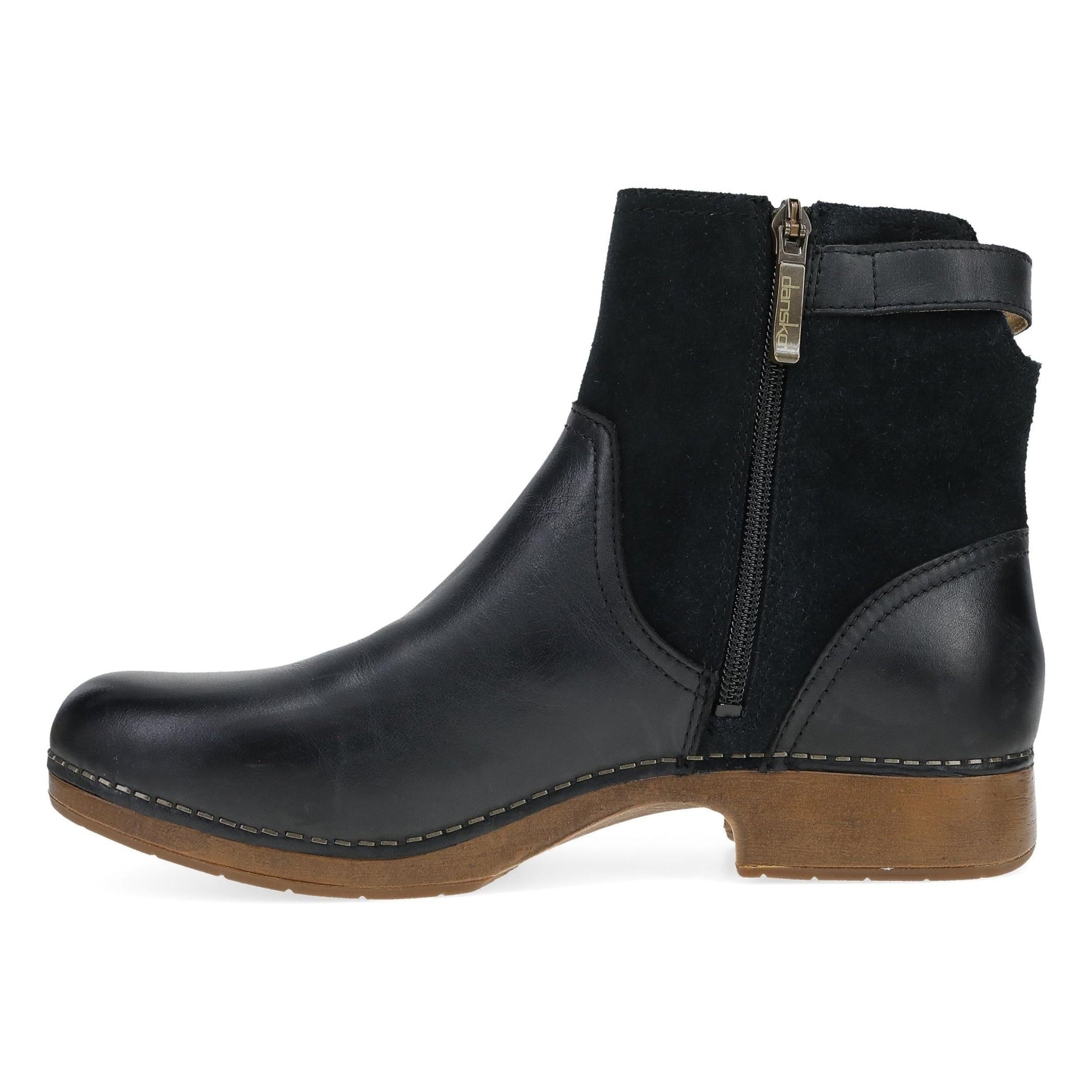 Monique | Burnished Calf | Black - Boot - Dansko
