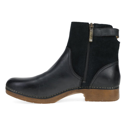 Monique | Burnished Calf | Black - Boot - Dansko