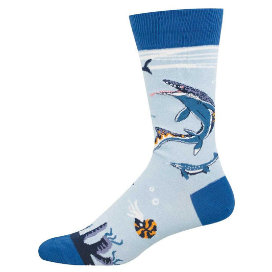Mosasaurus | Men | Blue - socks - Socksmith