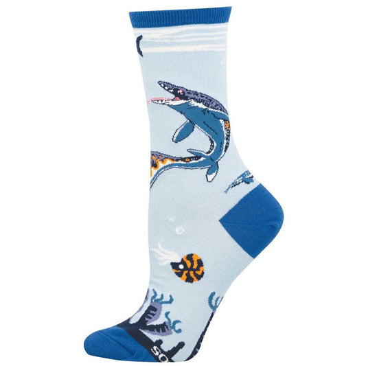 Mosasaurus | Women | Blue - socks - Socksmith