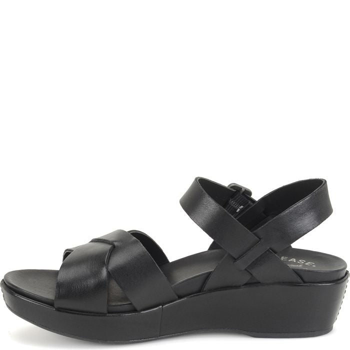 Myrna 2.0 | Leather | Black - Wedge - Kork - Ease