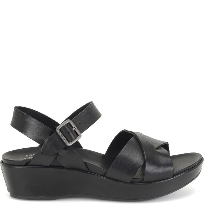 Myrna 2.0 | Leather | Black - Wedge - Kork - Ease