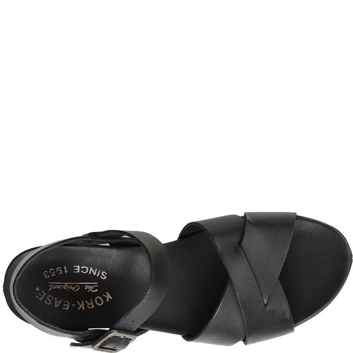Myrna 2.0 | Leather | Black - Sandals - Kork-Ease