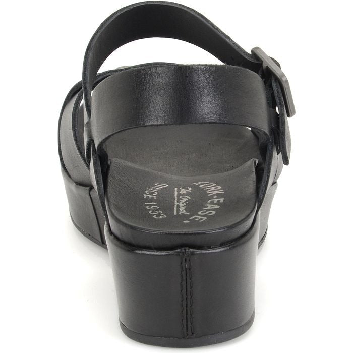 Myrna 2.0 | Leather | Black - Wedge - Kork - Ease