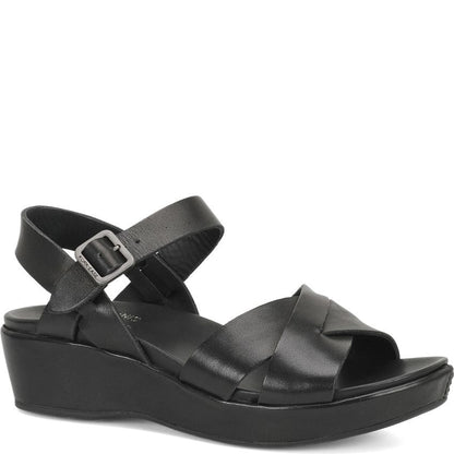Myrna 2.0 | Leather | Black - Wedge - Kork - Ease
