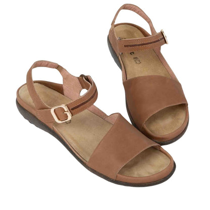 Nagoya | Leather | Latte Brown - sandals - Naot