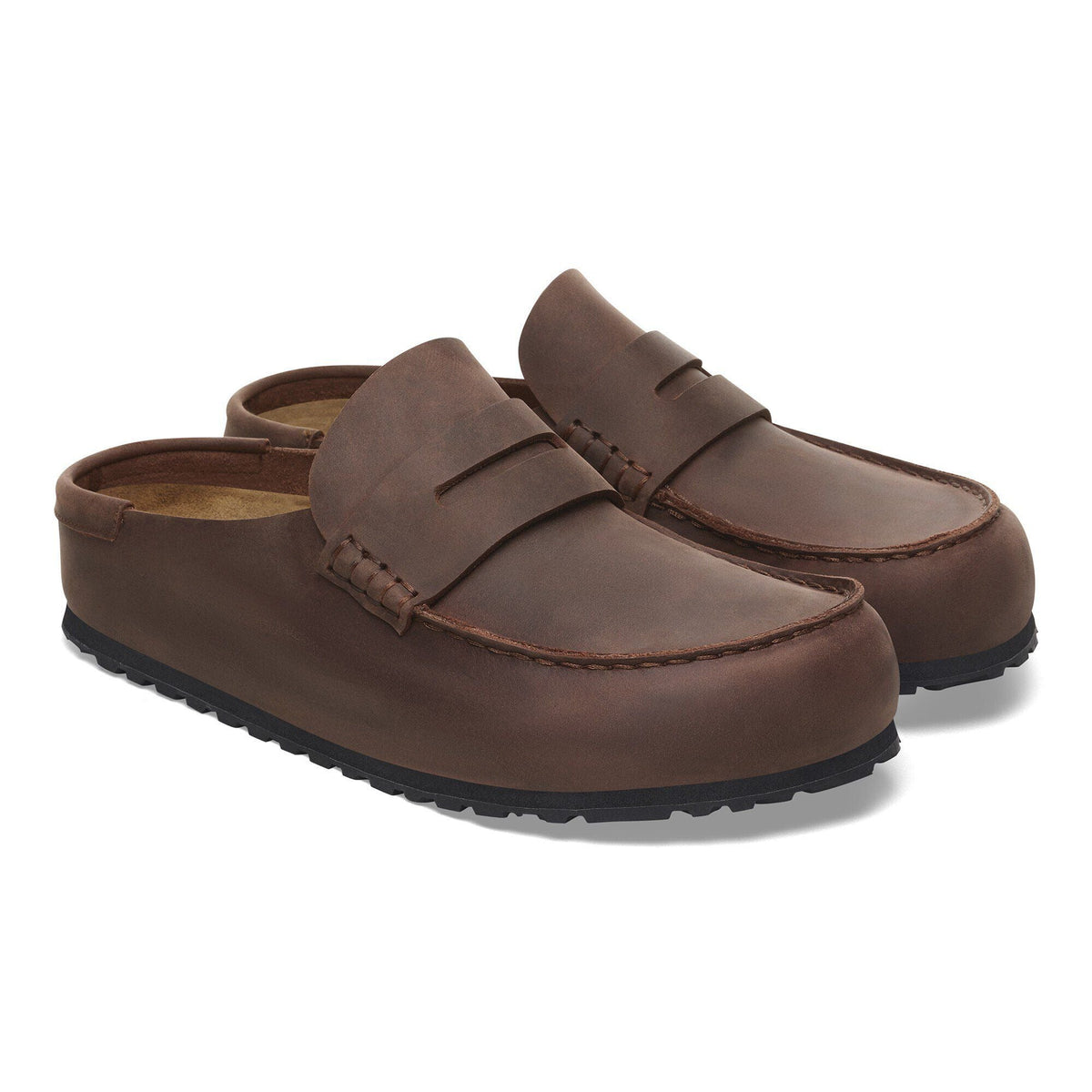 Footprint by Birkenstock Dark Brown Leather Slip-Ons loafers men sz 8 wos 10.5 Birkenstock Duma Dark Brown main image 4