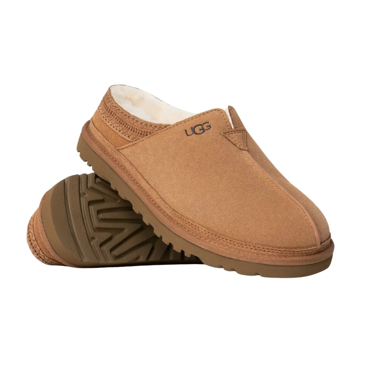 Neuman | Men | Suede/Sheepskin | Chestnut - Slipper - UGG