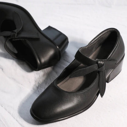 Nobility | Leather | Black Jet - shoe - Naot