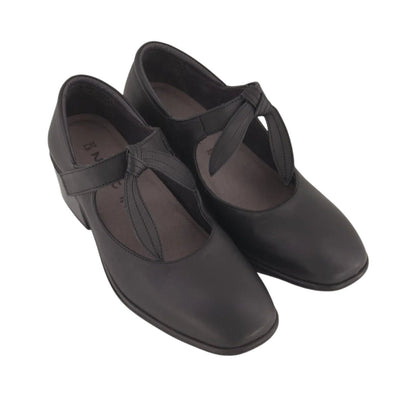 Nobility | Leather | Black Jet - shoe - Naot