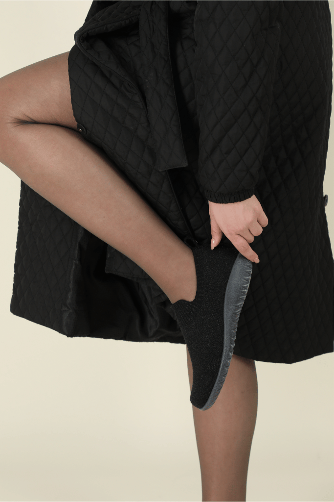 Nuku | Vegan | Knit | Black/Gray - Shoe - Naot