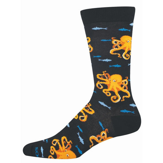 Octopuses Rule | Bamboo | Men | Black - socks - Socksmith
