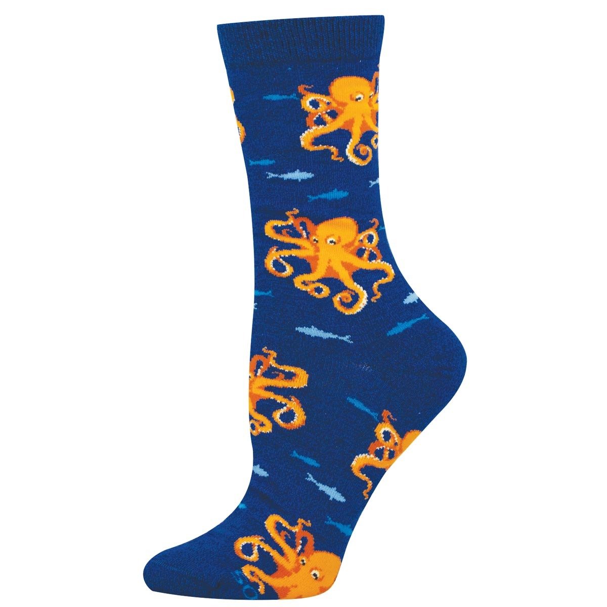 Octopuses Rule | Bamboo | Women | Navy Heather - socks - Socksmith