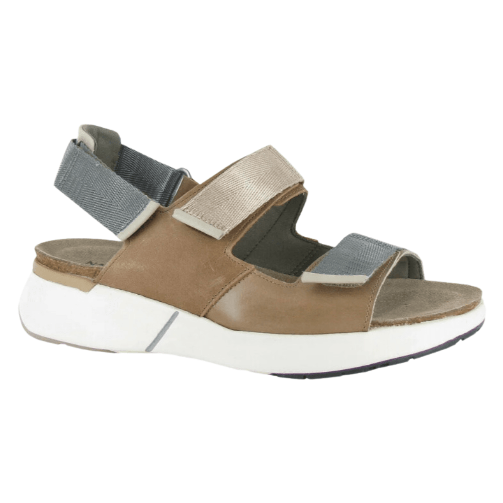 Odyssey | Leather | Arizona Tan/Latte Brown/Soft Ivory - Sandals - Naot