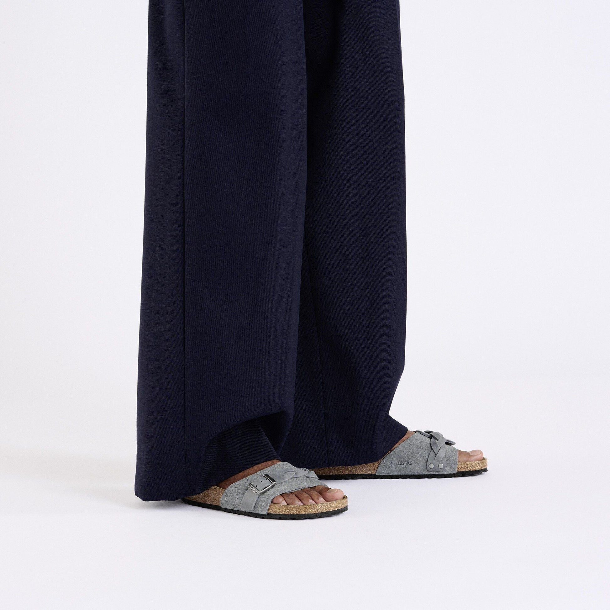 Oita Braid | Suede | Basalt Gray - Sandals - Birkenstock