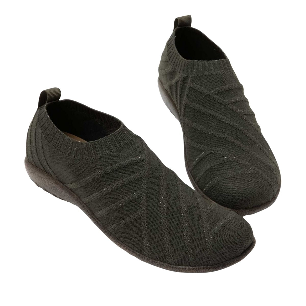 Okahu | Vegan | Sparkle Knit | Olive/Gold - shoe - Naot