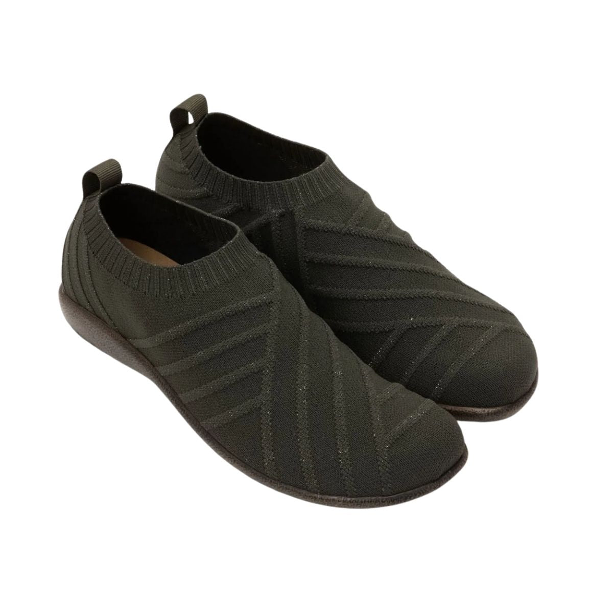 Okahu | Vegan | Sparkle Knit | Olive/Gold - shoe - Naot