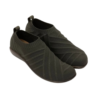 Okahu | Vegan | Sparkle Knit | Olive/Gold - shoe - Naot