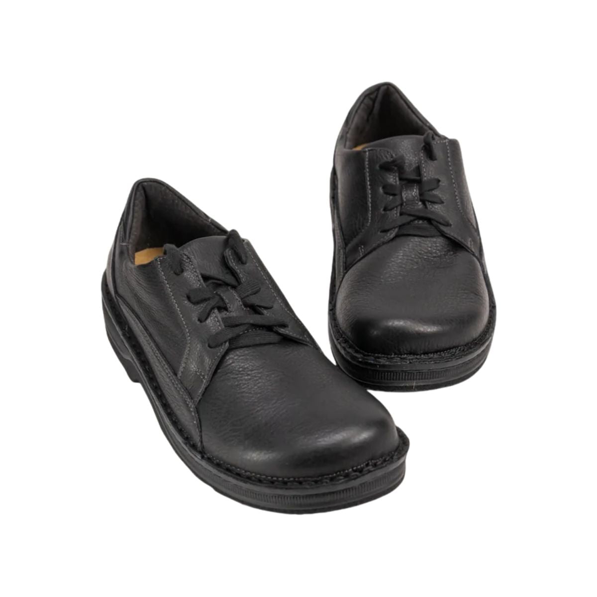 Olaf | Men | Leather | Soft Black - shoe - Naot