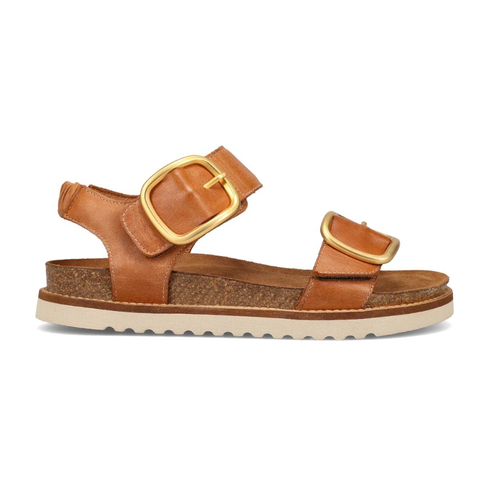 On The Double | Leather | Caramel - sandals - Taos