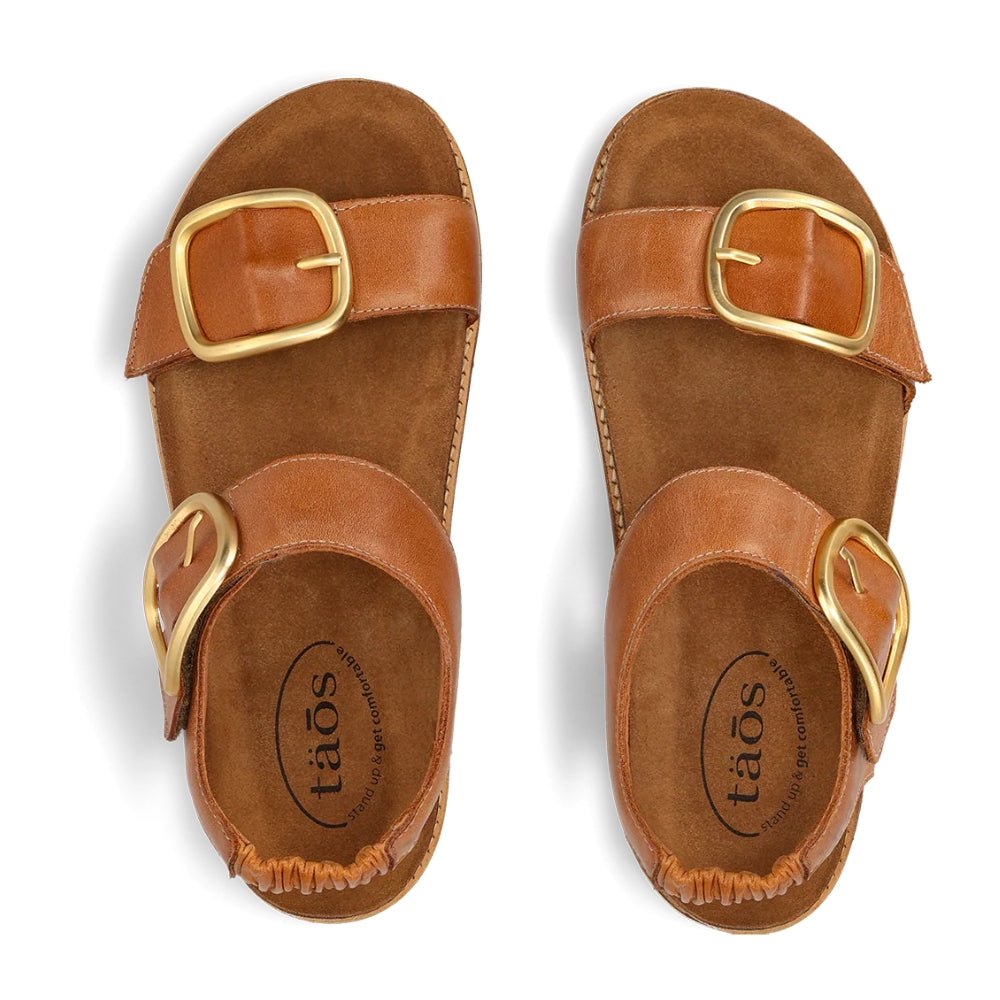 On The Double | Leather | Caramel - sandals - Taos
