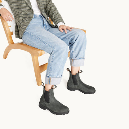 Original High Top Boot 1630 | Women | Leather | Rustic Black - Boot - BLUNDSTONE