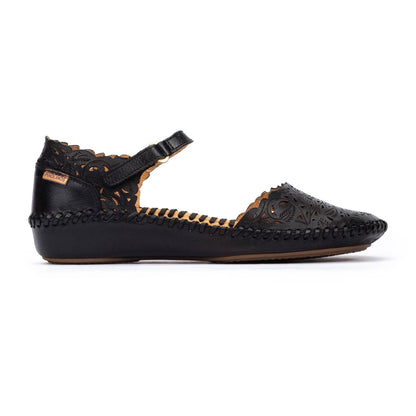 P. Vallarta | Leather | Black - Wedge - Pikolinos
