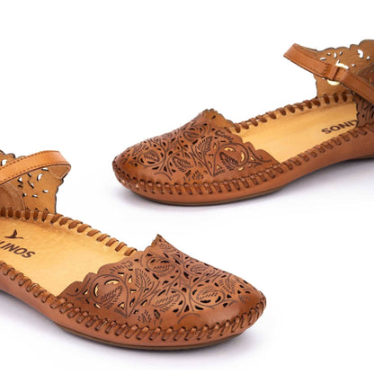 P. Vallarta | Leather | Brandy - Wedge - Pikolinos