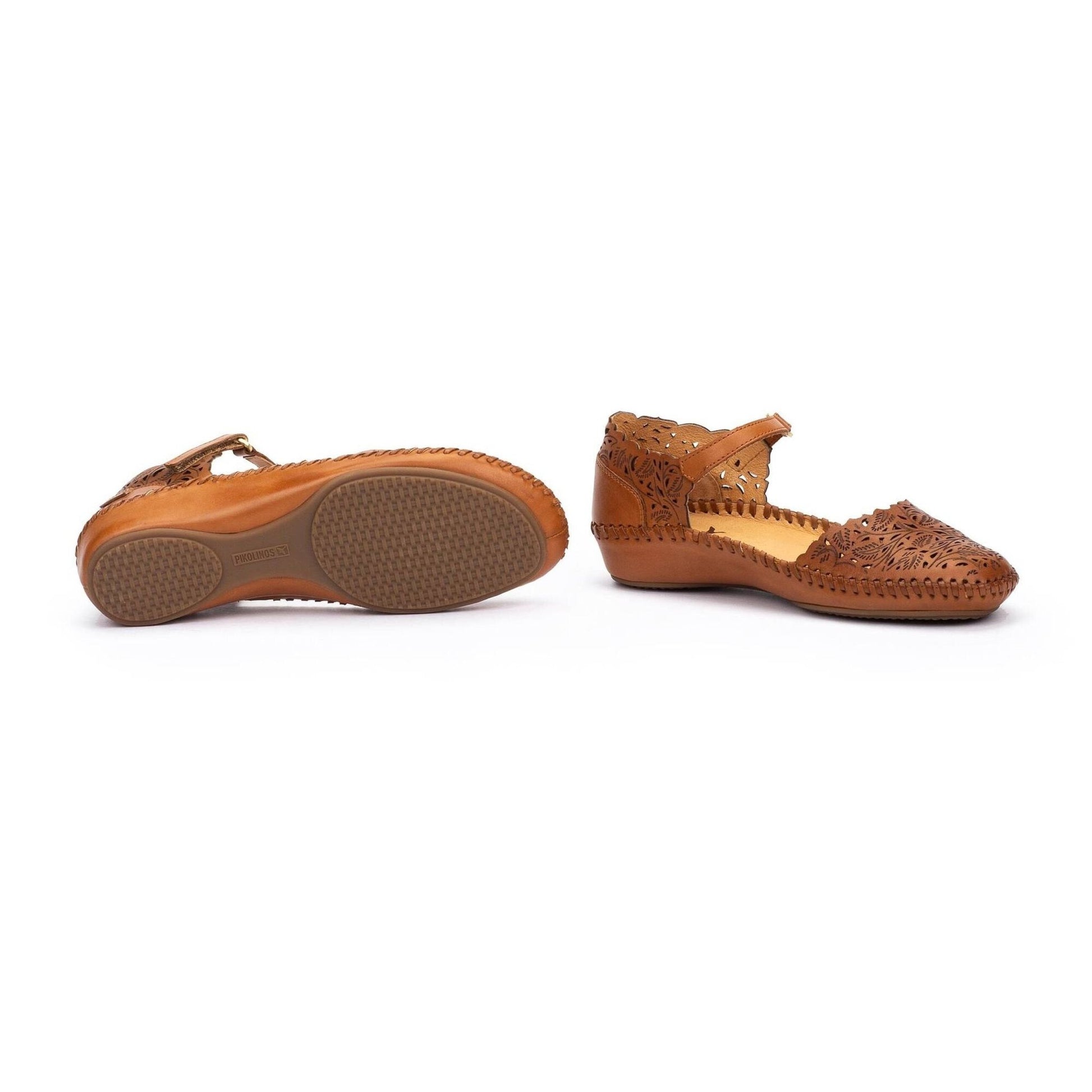 P. Vallarta | Leather | Brandy - Wedge - Pikolinos