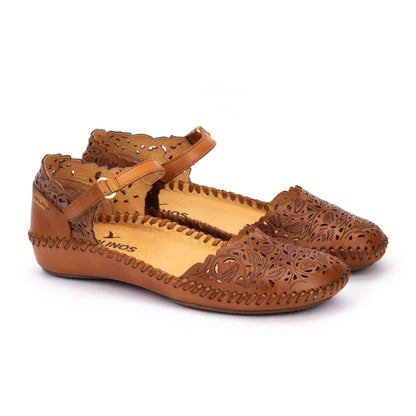 P. Vallarta | Leather | Brandy - Wedge - Pikolinos