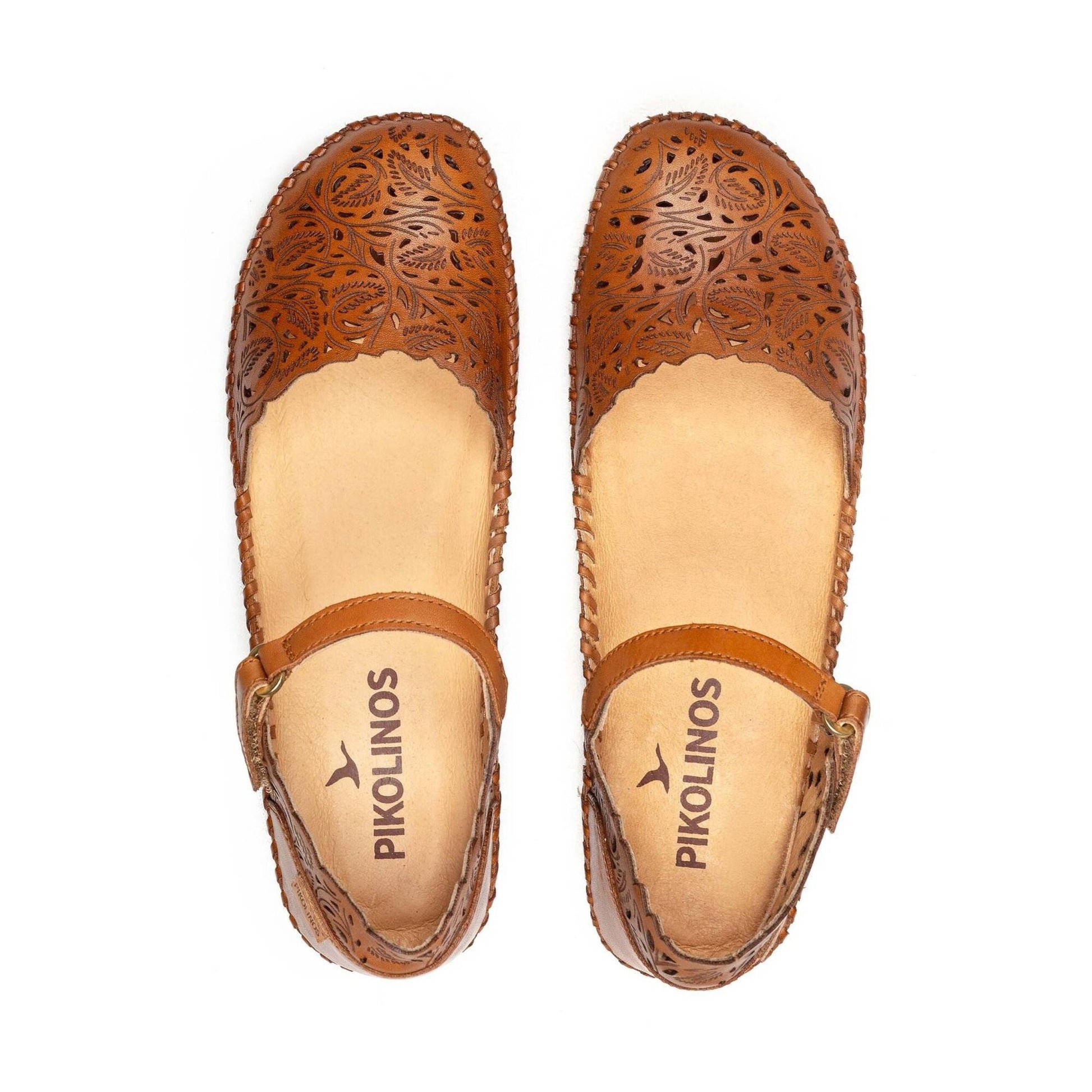 P. Vallarta | Leather | Brandy - Wedge - Pikolinos